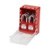 Ultra kompaktowa skrzynka blokowania grupowego LOTO, 6 czerwonych kłódek, 149175