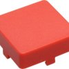 Aperture, square, (L x W x H) 14 x 14 x 5.5 mm, red, for short-stroke pushbutton, 5.46.681.001/0309