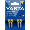 Bateria alkaliczna LR03 AAA 1,5V VARTA Longlife Power BLISTER 4szt.