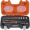 Bahco S160 Socket Set 16-Piece 1/4in Drive 4-13mm