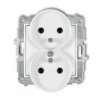 Icon Mechanizm Gniazda Podwójnego Do Ramki Z Uziemieniem 2X(2P+Z) (Bez...