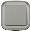Legrand 069715L Plexo Wet Room Switch Grey IP55 Double Change IK08