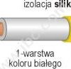 LI2G 1.00 GE Przewód silikonowy 1,00mm2, 259x0,07 podwójna izolacja, żółty, LI2G100GE