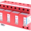 Ochronnik przeciwprzepięciowy modularny 255 V AC na szynę DIN Dehn Ogranicznik przepięć odgromowych 100kA