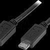 USBUBEXT50CM USB 2.0 cable, Micro B plug to socket, OTG, 50 cm