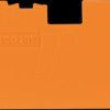 2010-7192 End plate, 1 mm thick, orange