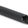 Plastic corrugated hose, inside Ø 47.2 mm, outside Ø 54.5 mm, BR 100 mm, PP, black, 166-11910