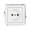 DECO Gniazdo pojedyncze b/u 2P biały DGP-1p