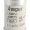 Hager LF580G LF580G Bezpiecznik (Ø x D) 22 mm x 58 mm Zawartość 10 szt.