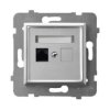 ARIA Gniazdo komputerowe kat. 5e MMC srebro GPK-1U/K/m/18 OSPEL