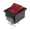 Włącznik ON-OFF 15A 230VAC czerwony, podświetlany, MK621