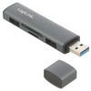 Hub USB, USB A gniazdo x2, USB A wtyk, USB 3.2, PnP, aluminiowy UA0394