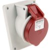 Złącze przemysłowe - zasilające 16A Gniazdo 400 V 4P Żeński MENNEKES Czerwony Montaż na panelu IP44