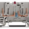 Złączka bazowa X-COM 2-pinowa z LED szara 769-229/281-434 /100szt./