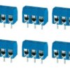Opencircuit Print terminal block 3 pole 5mm blue - 10 pieces