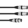 Omnitronic 3340531 Audio & Video Cable Black 1m Durable Connectors