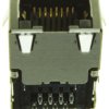 Złącze RJ45 Żeński Złącze RJ45 Montaż na płytce drukowanej Cat5 TE Connectivity, 90° 8-żyłowe
