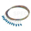 Pigtail światłowodowy FO SM LC/UPC 9/125 G.657A1 Semi Tight 0.9mm bezhalogenowy LSOH kolorowe 2m 12szt PFOT
