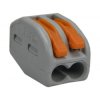 Szybkozłączka 2x 0,08-4,0mm2 uniwersalna (na drut / na linkę) 400V/32A ORYGINALNA woreczek 10szt. 222-412