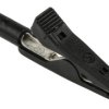 Zacisk krokodylkowy 8A izolowany 4mm Czarny Hirschmann Test & Measurement