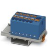 Blok rozdzielczy PTFIX 6/12X2,5-NS35 BU, niebieskie złącze przemysłowe - 12 punktów przyłączeniowych o przekroju 2,5mm2