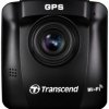 Transcend DrivePro™ 250 Kamera samochodowa Kąt widzenia w poziomie=140 ° 12 V, 24 V GPS z wykrywaniem radarów, Przebieg