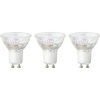 Sygonix SY-4893256 LED Bulb Warm White GU10 5.7W Dimmable 3 Pack