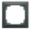 DECO Ramka uniwersalna z tworzywa DECO Soft grafitowy mat 28DRSO-1 KARLIK
