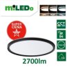 Plafoniera LED AZPO LED 22WCCT-O-B IP54 okrągły 2700lm 3000/4000/6000K barwa neutralna/ciepła/zimna czarny 31517