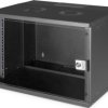 19 inch wall enclosure, 7 U, (W x H x D) 540 x 370 x 400 mm, sheet steel, black, DN-49203
