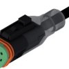 Connection cable, socket, 3 pole, straight to openend, 2m