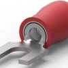 Insulated forked cable lug, 0.3-1.31 mm², AWG 22 to 16, M2.5, red, 327717