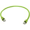 Telegärtner 100008993 RJ45 Network Cable CAT 6A S/FTP 10m Flame-retardant Green