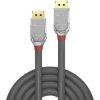 LINDY 36303 DisplayPort 1.2 Cable Cromo Line 3m 4K 60Hz 21.6Gbps Grey