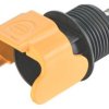 Screw-in housing, PA, longitudinal bow locking, IP20/IP40, 09930010125