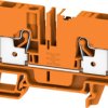Through terminal block, push-in connection, 6.0 mm², 41 A, 8 kV, orange, 2799190000