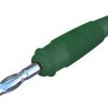 Złącze bananowe Męski Lutowie typ Wtyk Zielony Hirschmann Test & Measurement rozmiar 4 mm 60 V Nikiel