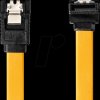 CCGB73255YE05 Cable, SATA, 6 Gbit/s, 50 cm, 90°, yellow, metal