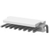 Pin header, 8 pole, pitch 3.96 mm, straight, natural, 640389-8