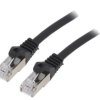 PP6A-LSZHCU-BK-5M Patch cord S/FTP 6a drut Cu LSZH czarny 5m 27AWG Cablexpert