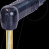 NP2RX-B Angled connector, 2-pin, 6.35 mm, black