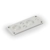 Pokrywa boczna z przetłoczeniami Cubo O 216x86mm rozmiar F2 zawiera uszczelkę PUR 2xPg21/29/36 + 2xPg9/16 + 1xPg11 PC F2253
