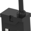 Short-stroke pushbutton, 1 Form A (N/O), 5 mA/12 VDC, unlit , actuator (black), 35 g, SMD, 2331398-1