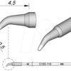 C115110 C115 soldering tip, round, C115110/dia. 0.5 mm, curved