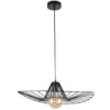 Lampa Wisząca Sufitowa Abano 1X E27 Zwis Czarna Goldlux