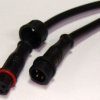 Szczelne złącze męskie+żeńskie 2-stykowe 2.5A 70V
