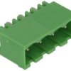 Łączówka; 2EGTVC-5.08-04P-14-00AH; 4 tory; R=5,08mm; 12mm; 12A; 300V; przewlekany (THT); proste; zamknięta; zielony; Golten; RoH