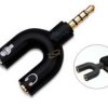 ROZGAŁĘŹNIK AUDIO TYP U SŁUCHAWKI MIKROFON 3.5 4pol
