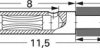 2 mm socket, solder connection, 0.8 mm, 41.0055