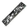HP Autozubehör 18514 Licence plate holder St. Steel Plastic Black 13.5x53x1.5cm